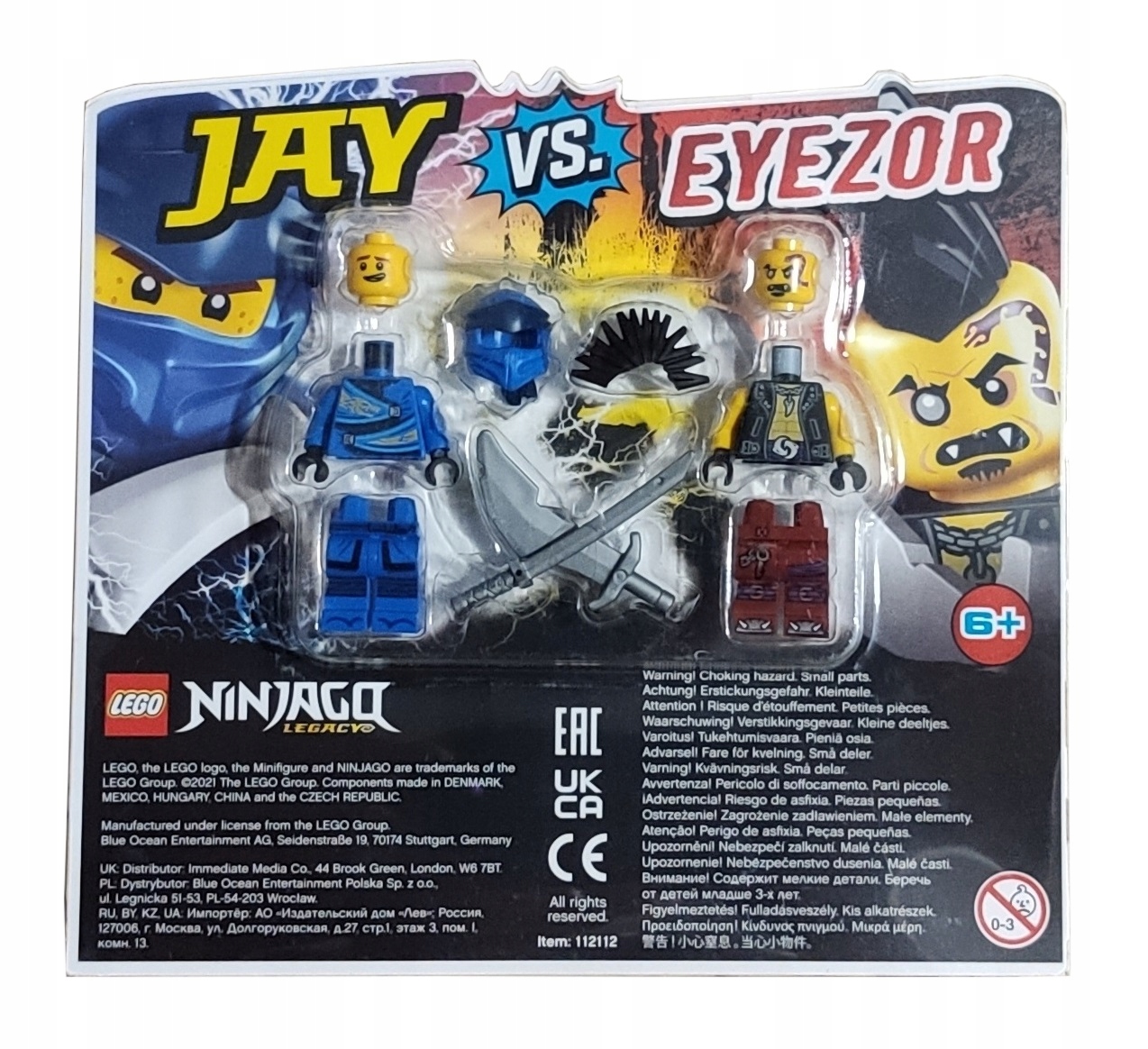 Lego Blister Ninjago Zestaw Jay vs. Eyezor #112112