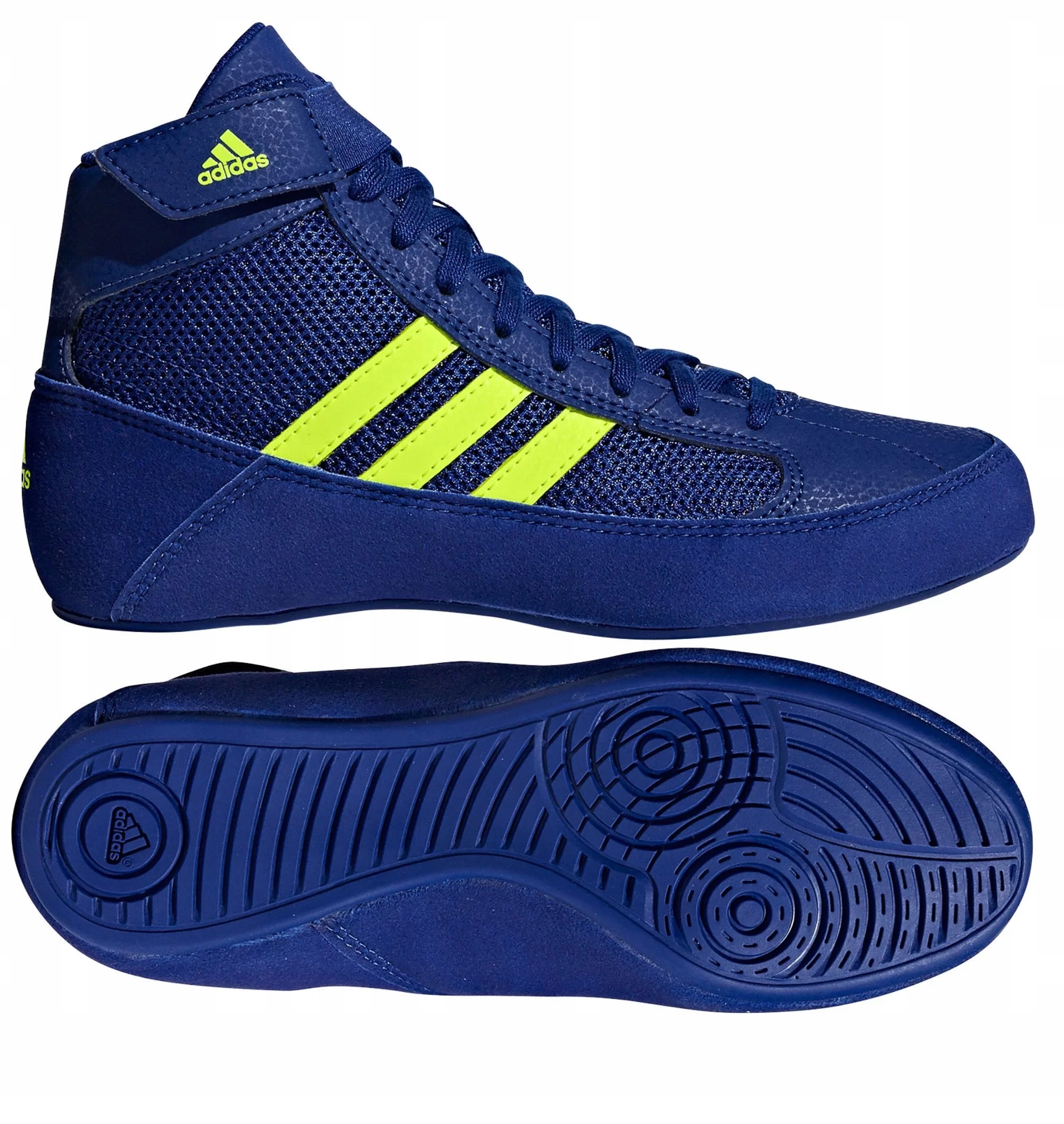 Buty zapaśnicze Adidas Havoc 2 KIDS BD7637 niebieskie | 33