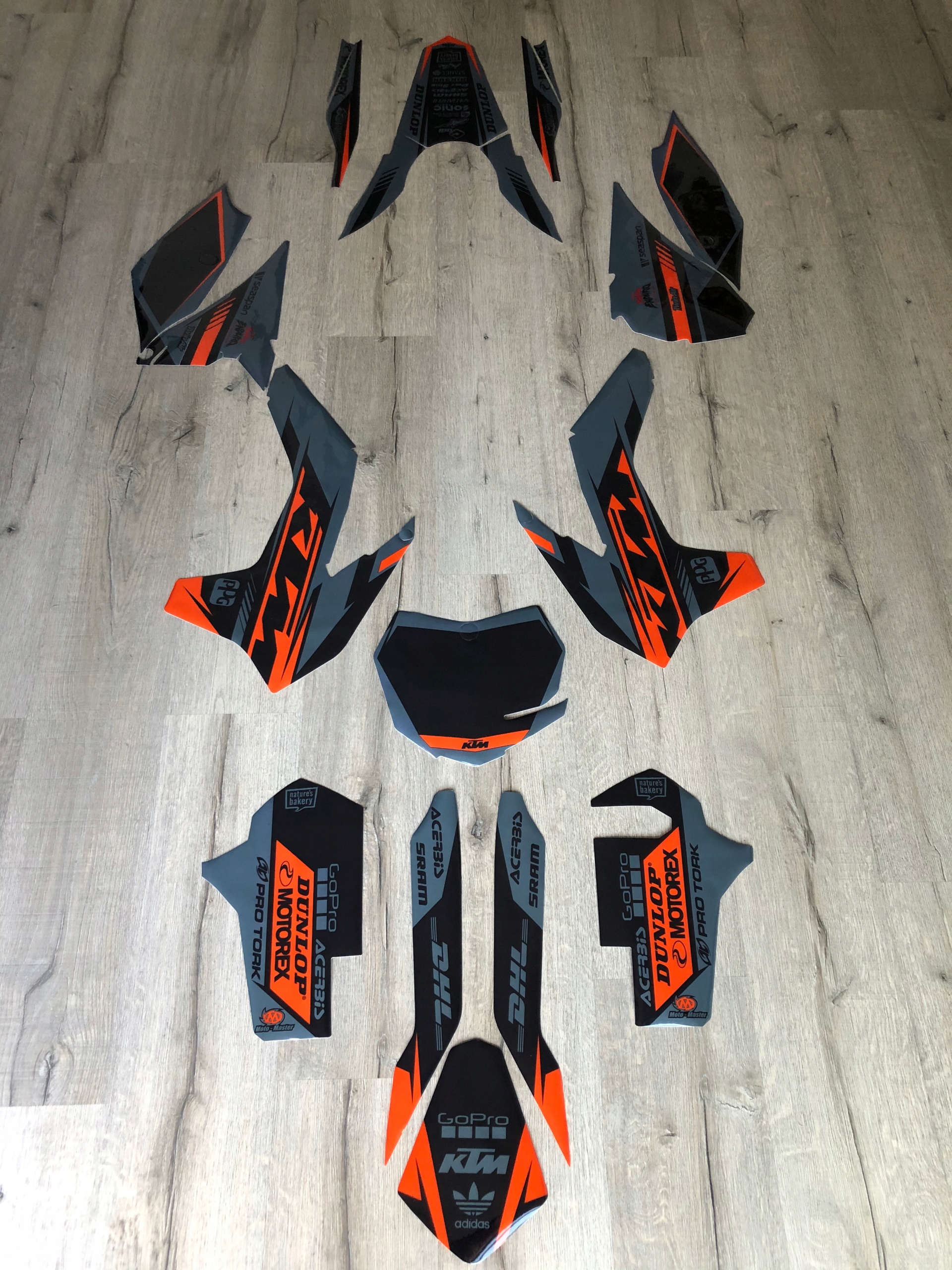 KTM SX SXF 13-15 серый шпон из Италии CUBAMOTO