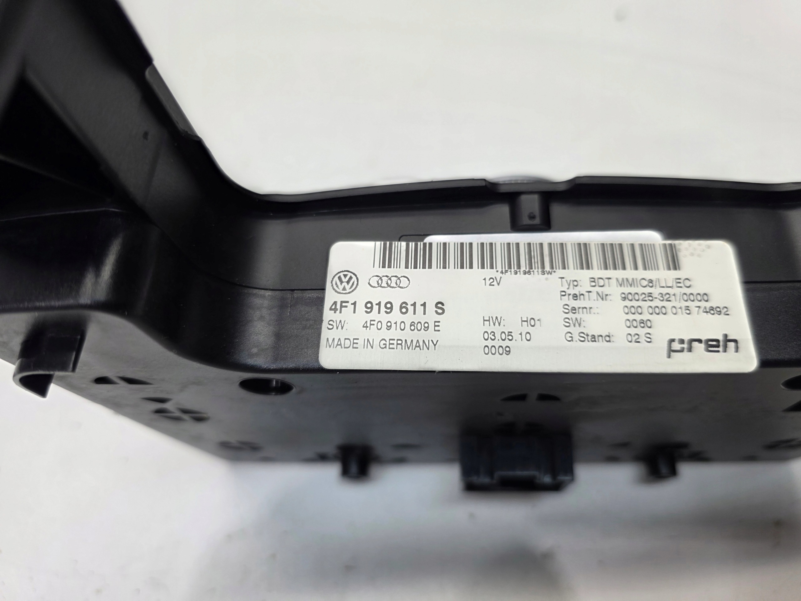 control panel MMI AUDI A6 C6 LIFT 4F1919611S original LADNY