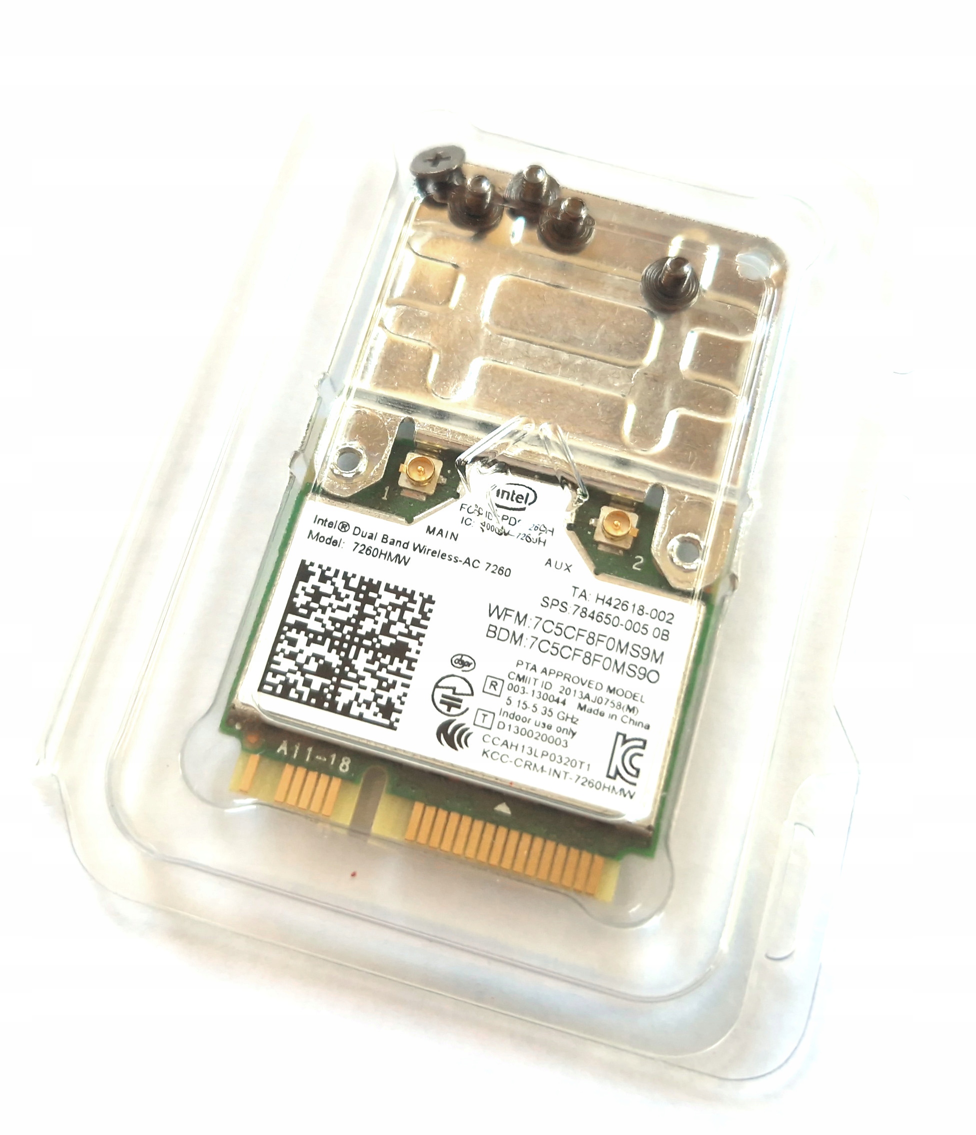 Karta Wifi Intel Dual Band Wireless-ac 7260 5GHz adapter 867 Mbps