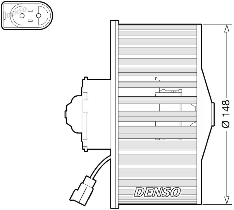 Denso DEA10054 вентилятор внутренний