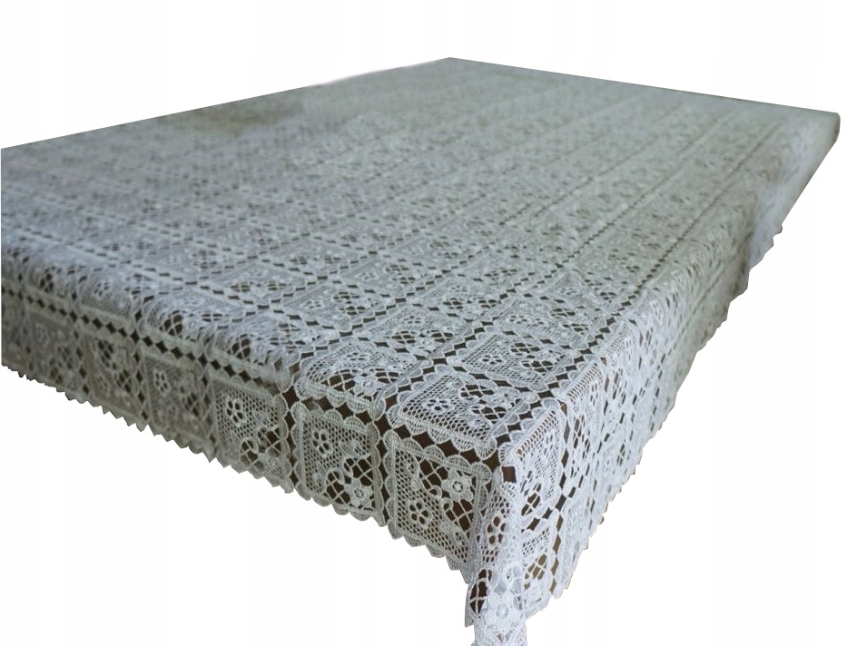 Obrus Z Gipiury 140x220 Ecru Na Dekoračný Stôl