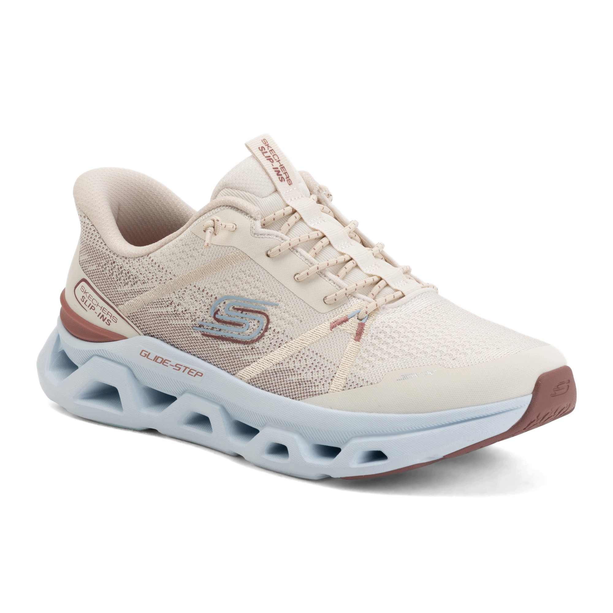 Buty damskie Skechers Glide Step Altus Fast Lane beige