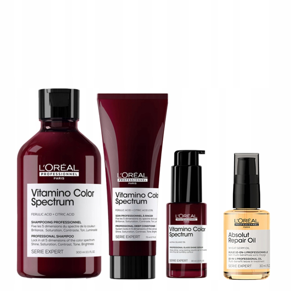 Loreal Vitamino Color Spectrum sada šampon kondicionér 75 sér 30 olejíček