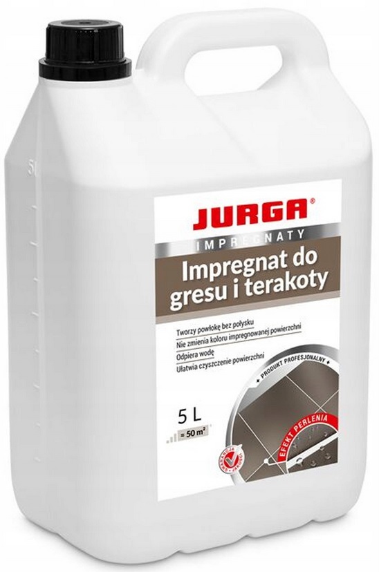 Jurga Impregnat Do Gresu I Terakoty Na Zewnątrz I Do Wewnątrz 5L