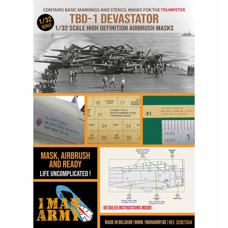 Masky TBD-1 Devastator (Trumpeter) 1:32 1 Man Army 32DET034