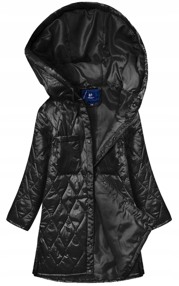 Prošívaná Bunda Na AG5-010 Černá L/XL