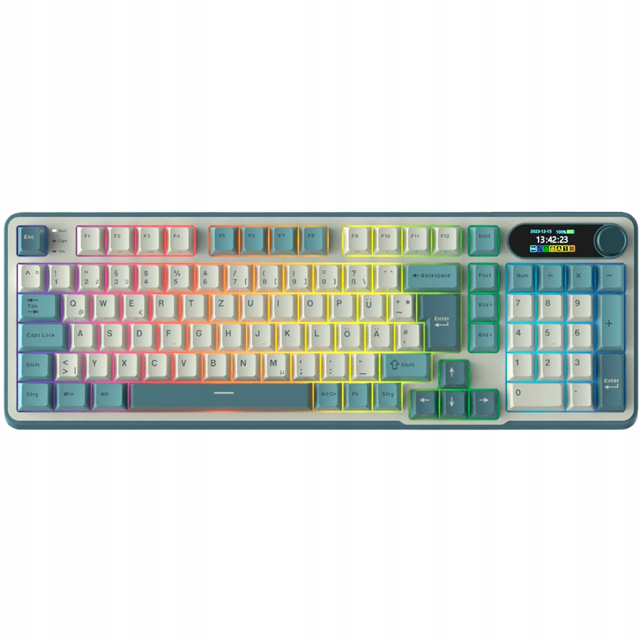 Royal Kludge RK-S98 Light Cloud Gaming Keyboard Brown přepínač