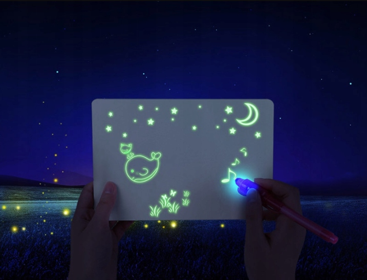 TABLICA DO MALOWANIA ŚWIATŁEM RYSOWANIA LED 3D PEN Rodzaj podświetlana