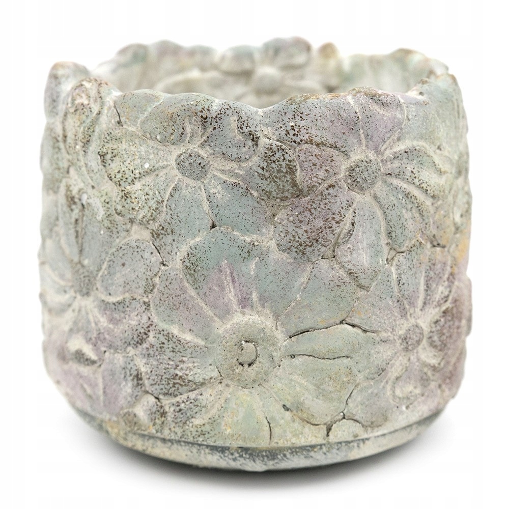 

Doniczka Osłonka Różowa Zielona Kwiat 13x15cm