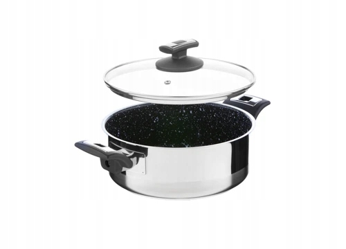 Rajnica s pokrievkou Kolimax Cerammax Pre Comfort granit čierny, 22 cm, 3,0 l