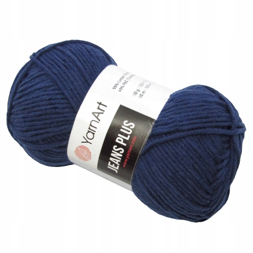 Włóczka YarnArt Jeans Plus Granatowy 54 100g /160m