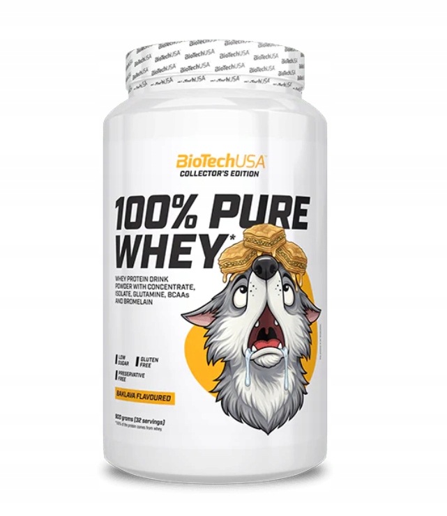 BioTech Usa 100% Pure Whey 900 g Baklava Protein Wpc Síla