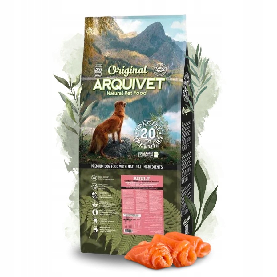 Arquivet Original Adult sucha karma dla psa Łosoś Ryż Witaminy 20kg