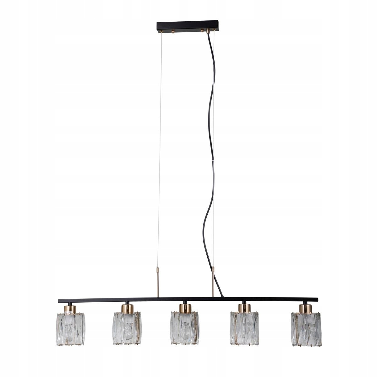 Závesná lampa Simona PND-40814-5-BK-HBR Italux