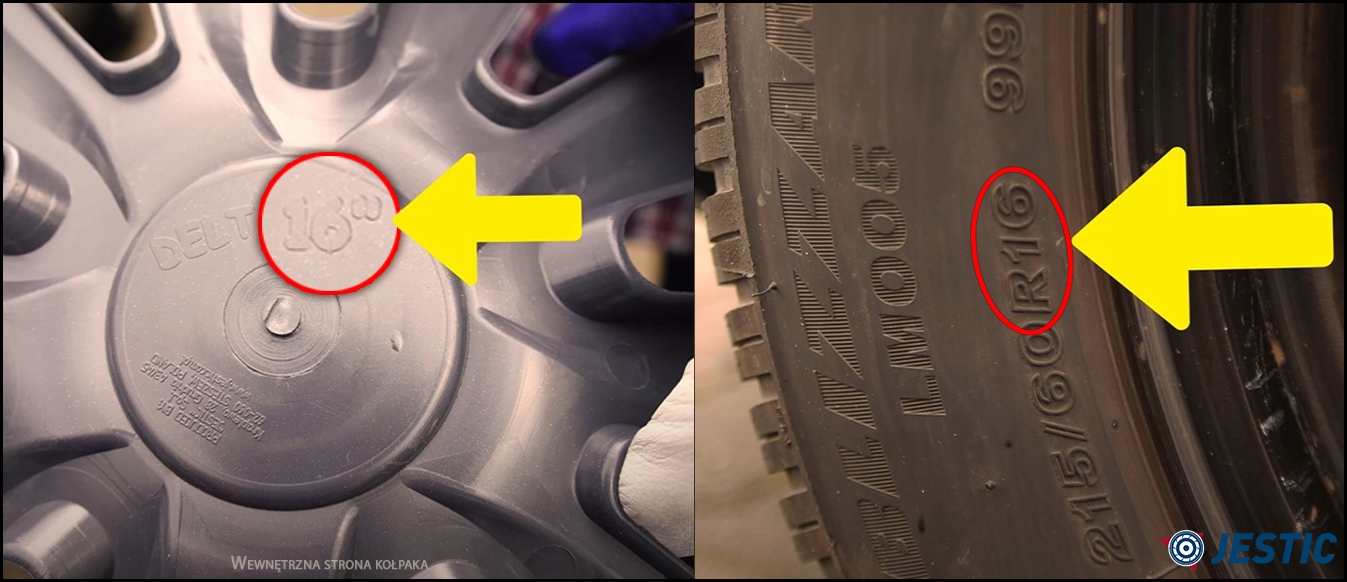 KOŁPAKI JESTIC JOY RING 15 CALI UNIWERSALNE Emblemat marki brak