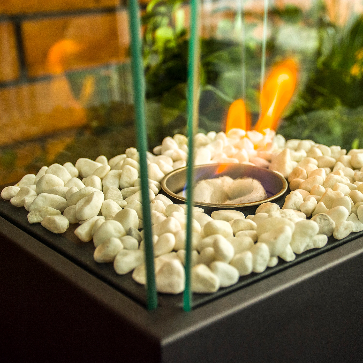 BIOKOMINEK WOLNOSTOJĄCY BIO KOMINEK NA BIOETANOL DO DOMU OGRODU TARASOWY Szerokość 24 cm