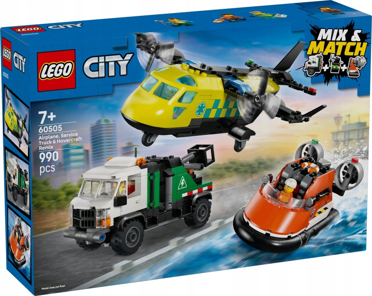 Lego Stavebnice City 60505 Sada s letadlem, servisním kamionem a
