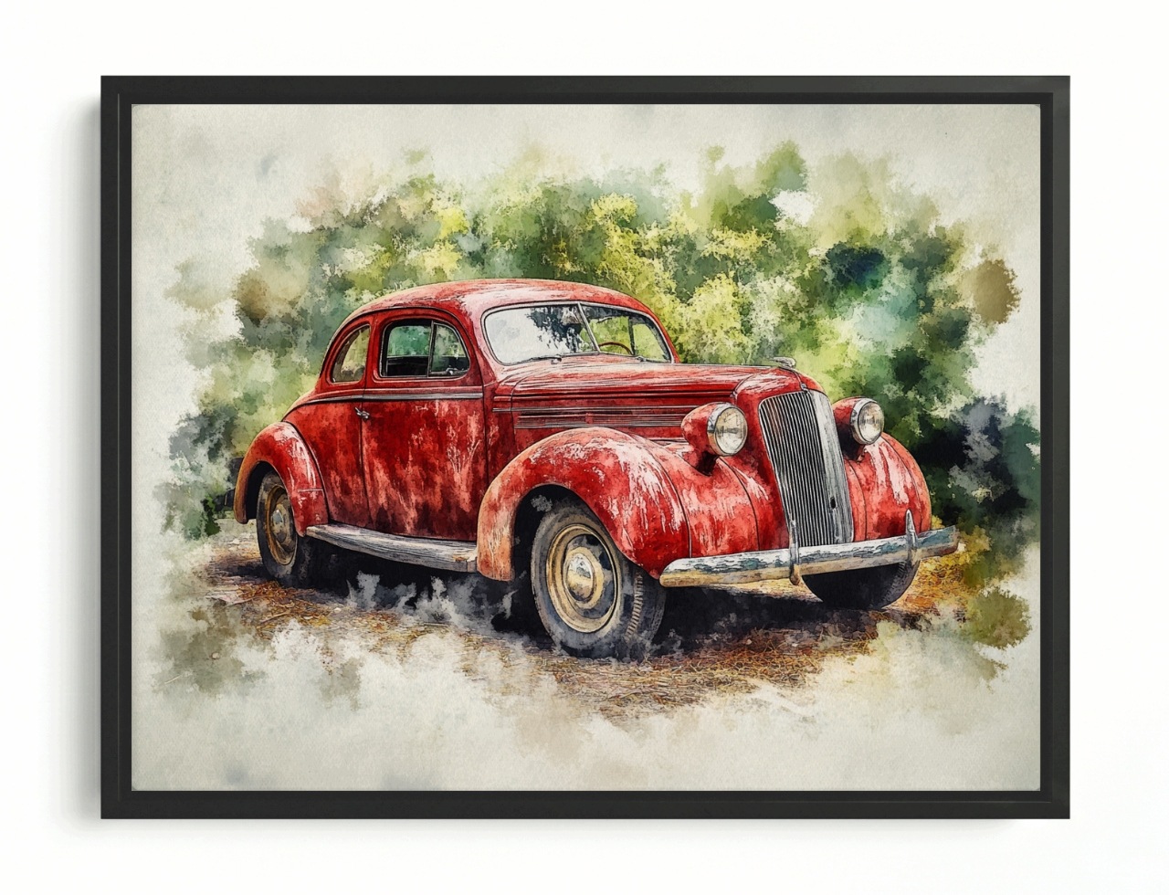 Obraz Rama American Box Auto Oldtimer Pamiatka Retro Vintage 80x60