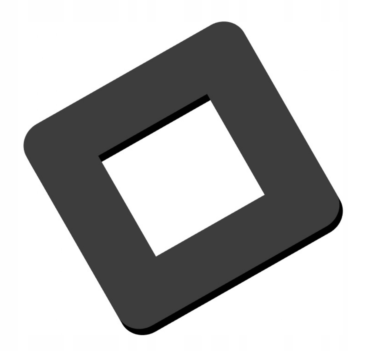 Montážní plech Marka Základna 350x350x5 mm Otvor Středový Na Míru