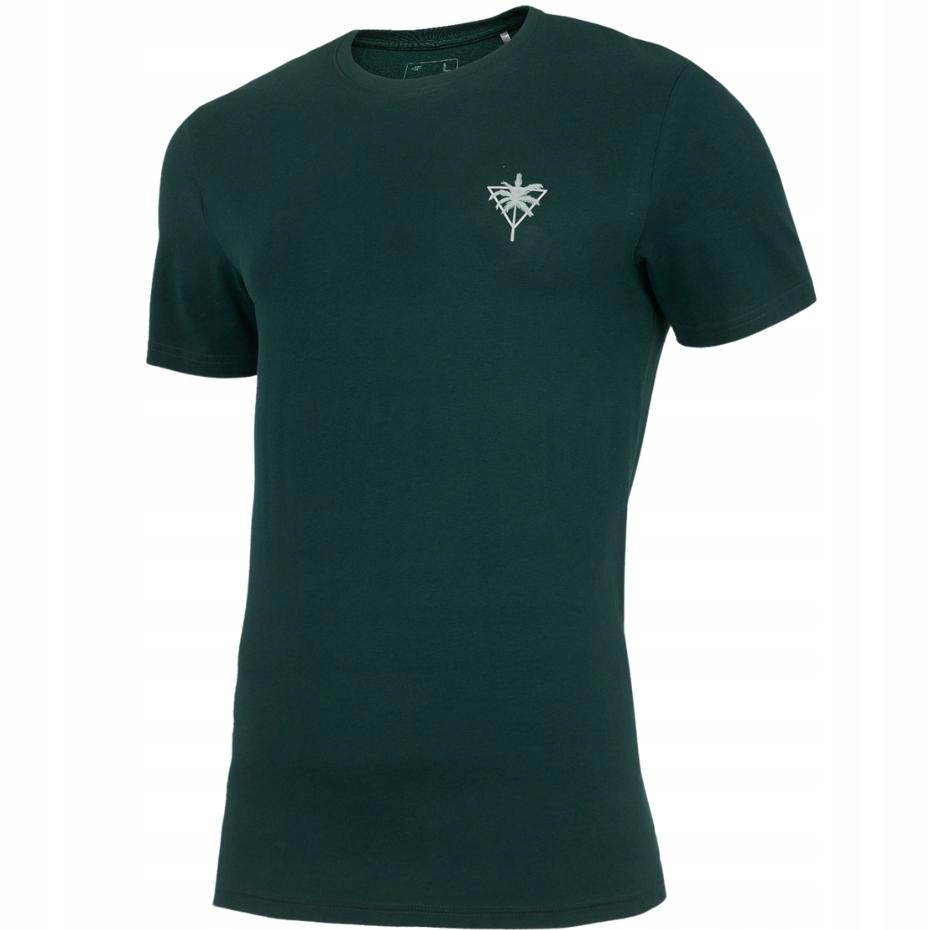 

4F Koszulka Męska T-shirt Bawełna TSM041 gn M