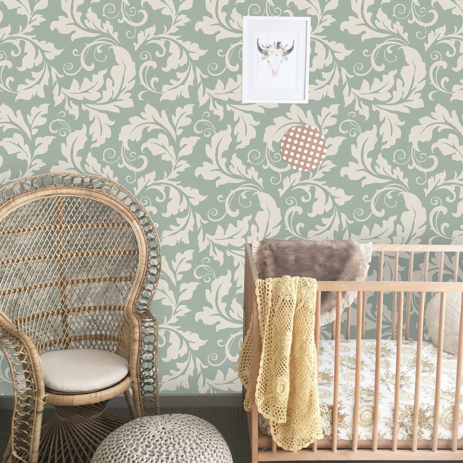 

Tapeta ścienna Kwiecisty tradycyjny wzór 250x250cm