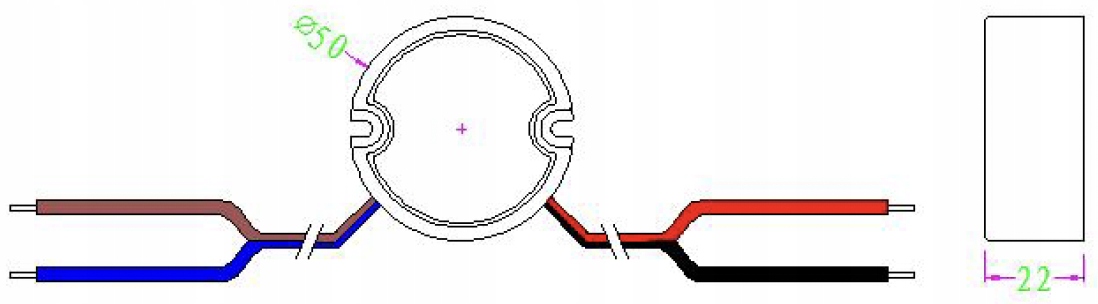 MW Power 30W 24V/1.25A round LED power supply, IP67, MW POWER, AF3024Y Stan opakowania oryginalne