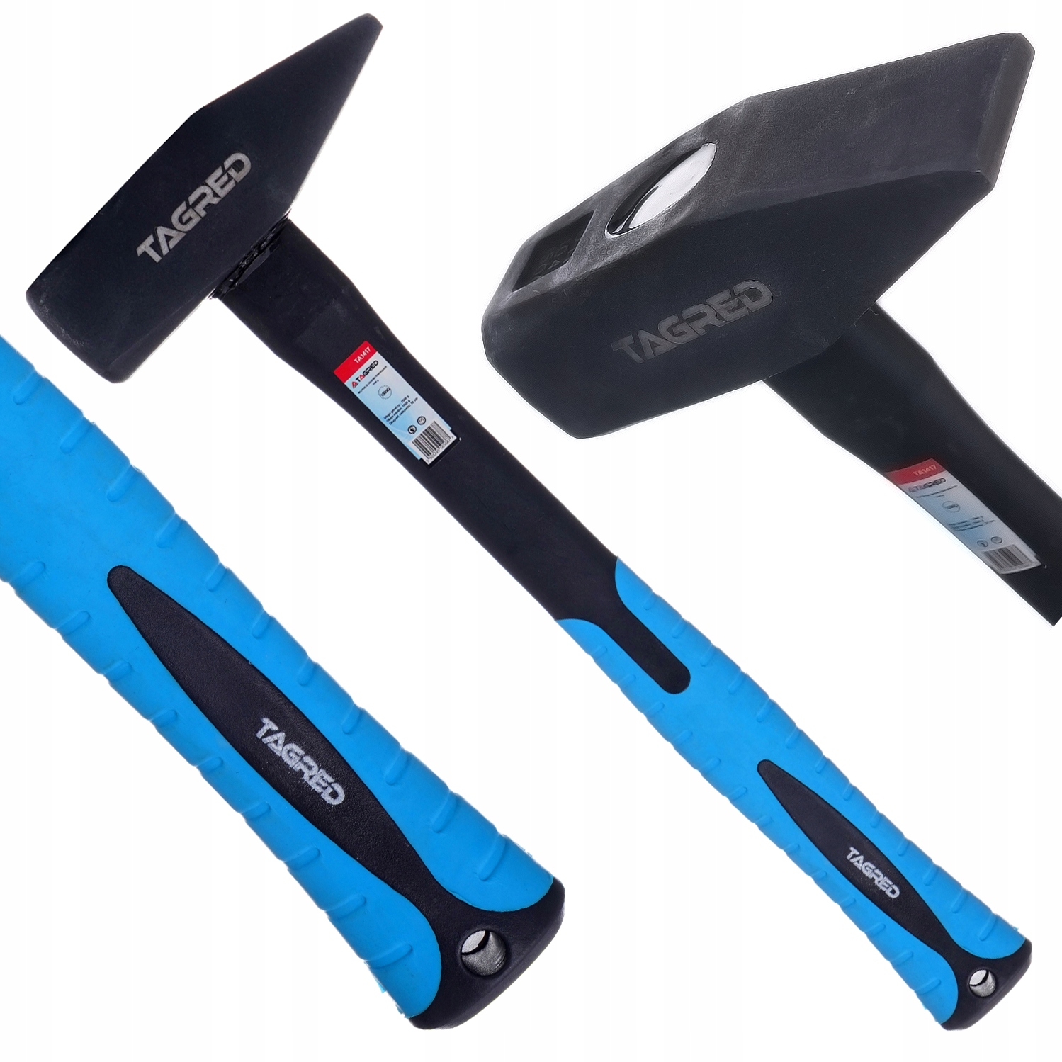 TAGRED МОЛОТОК МОЛОТОК СЛЕСАРНЫЙ СТЕКЛОПЛАСТИК 1500G