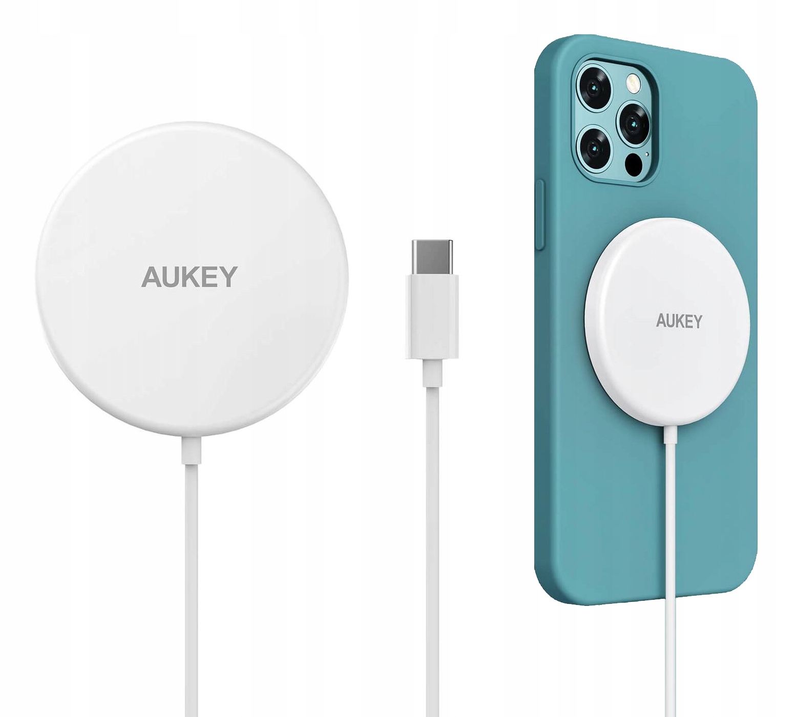

Ładowarka indukcyjna Aukey 15W iphone MagSafe