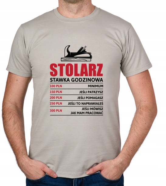 

koszulka Stolarz stawka godzinowa prezent