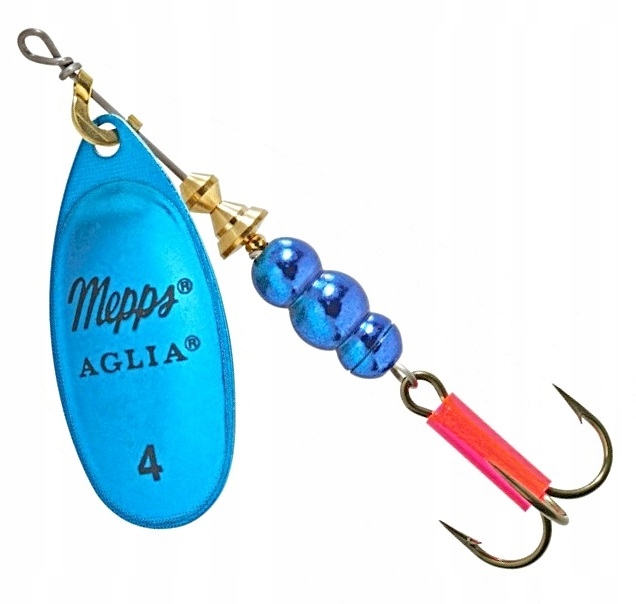 MEPPS AGLIA PLATINIUM BLUE / SILVER Nr.4 / 9g ORYGINAL WORLD'S #1 LURE