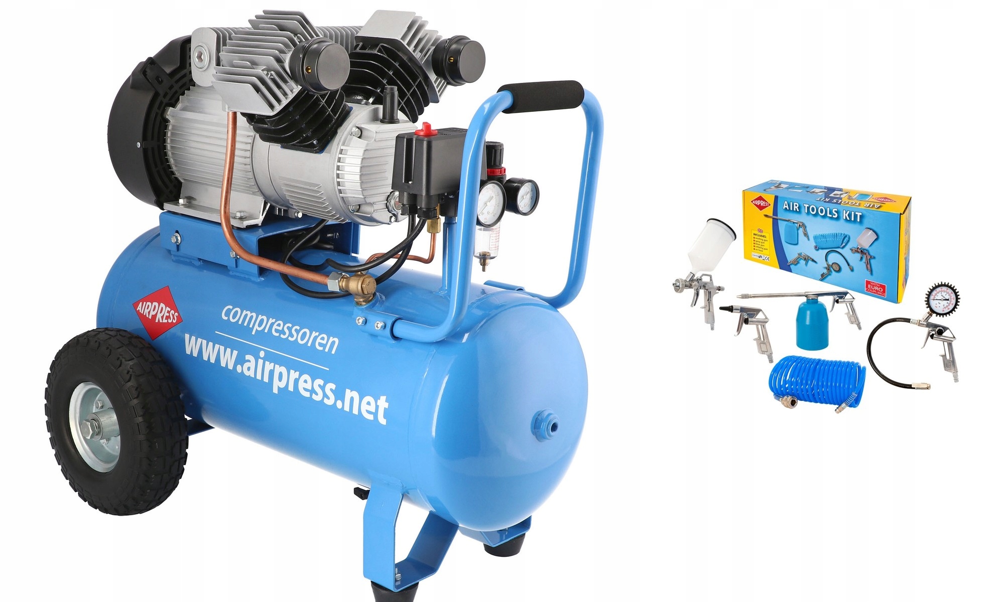 Airpress Sprężarka tłokowa LM 50-350+Akcesoria