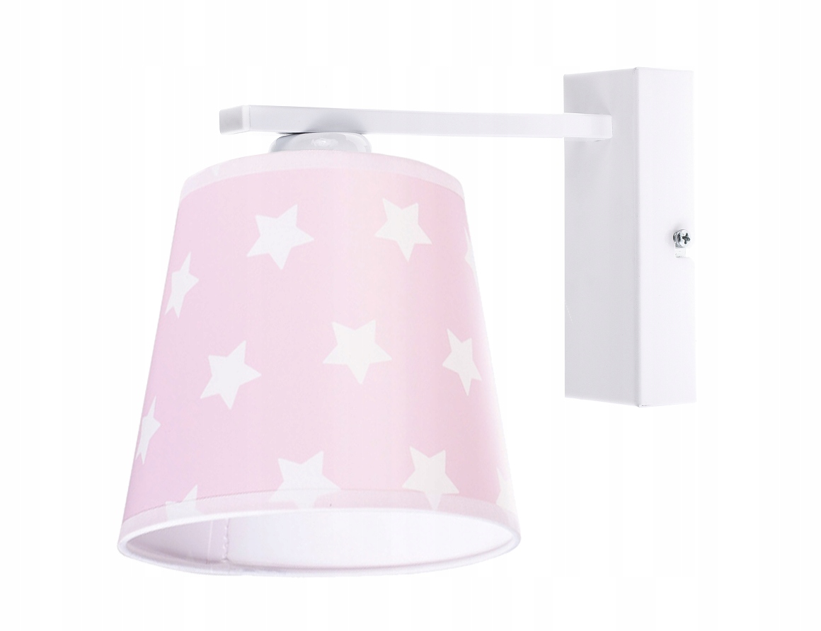 

Lampa Kinkiet Ścienna Abażur Stożkowy Gwiazdki Led