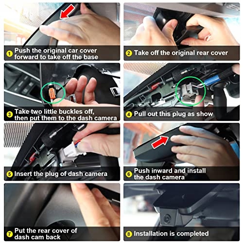 Dashcam kompatybilny 2022 Toyota RAV4 LE XLE XSE Model RAV4