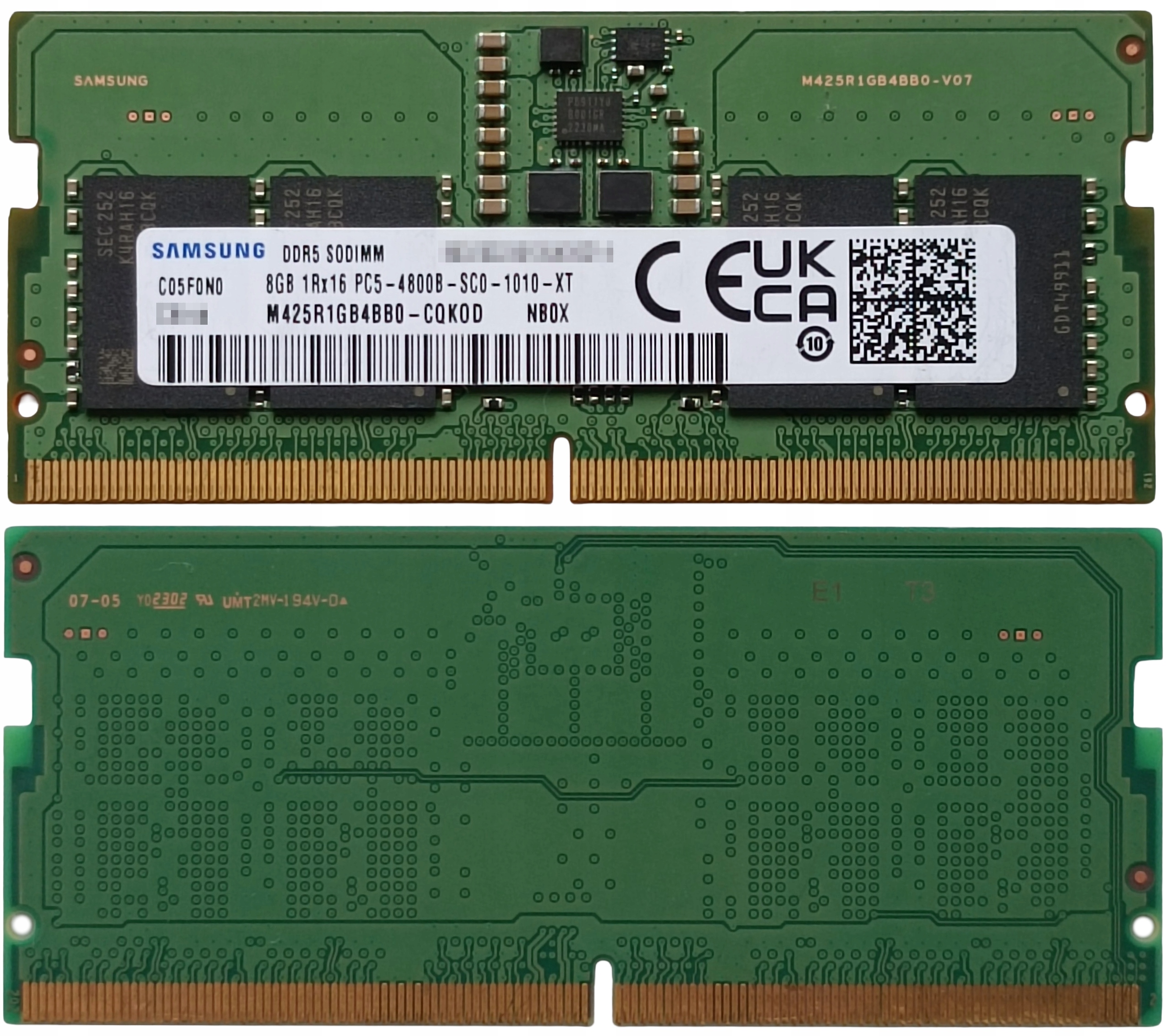 (n) 8GB 1*8GB Samsung DDR5 4800MHz 1,1V M425R1GB4BB0-CQKOD