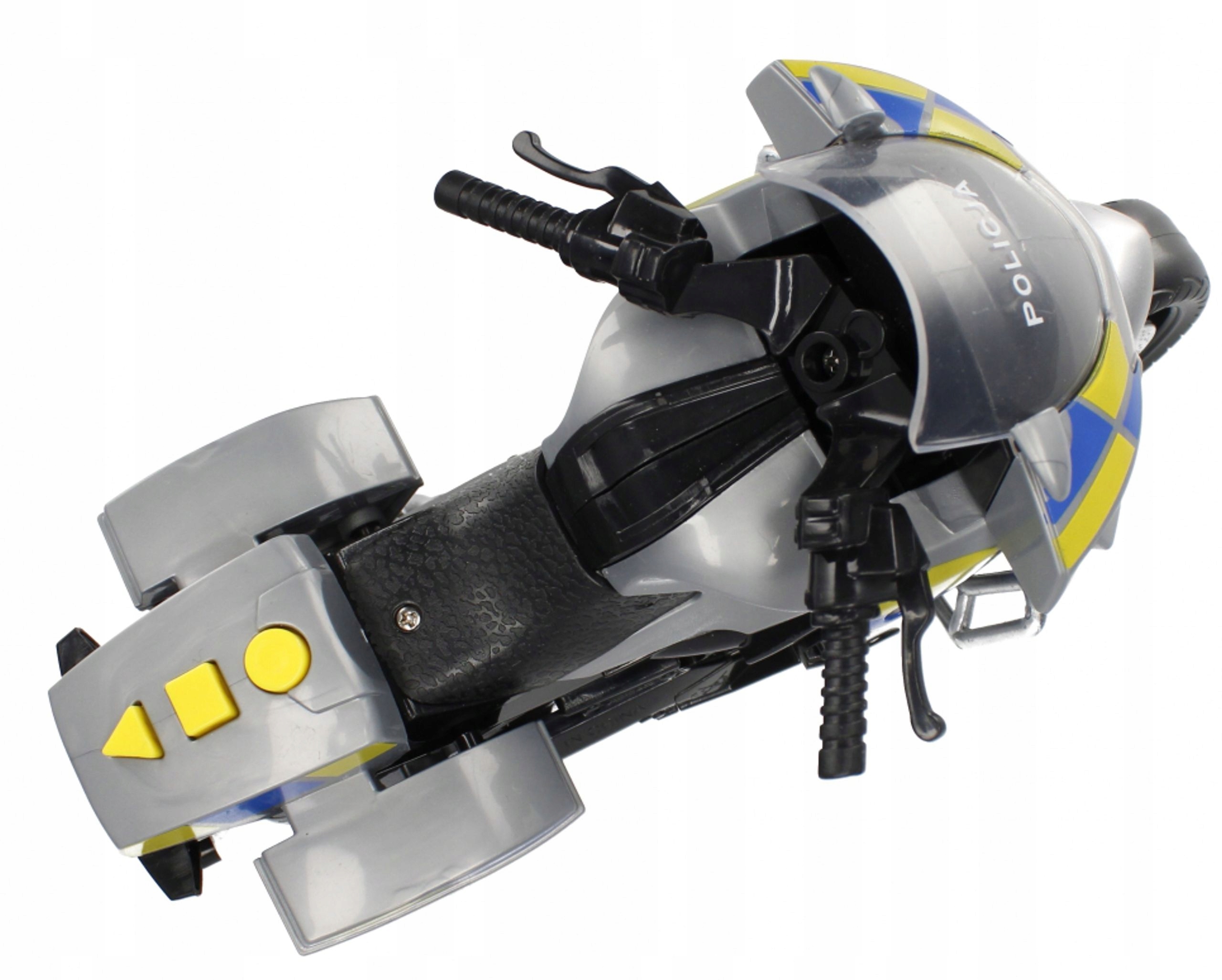 MÓWI PO POLSKU MOTOCYKL POLICJA MOTOR ŚCIGACZ ŚWIATŁO i DŹWIĘK Z NAPĘDEM Model Moje Miasto