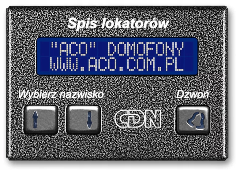 Aco CDN-230E Gr Elektronický zoznam nájomníkov