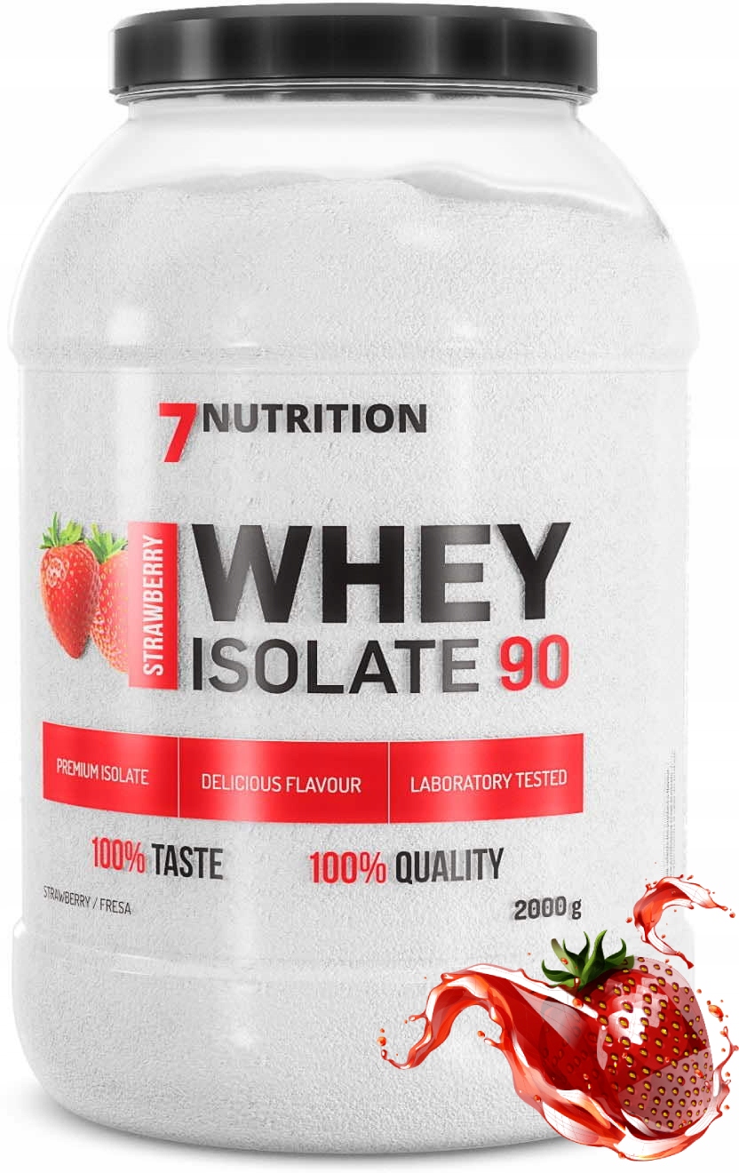 7Nutrition Whey Isolate 90 doplněk stravy 2000 g Jahoda