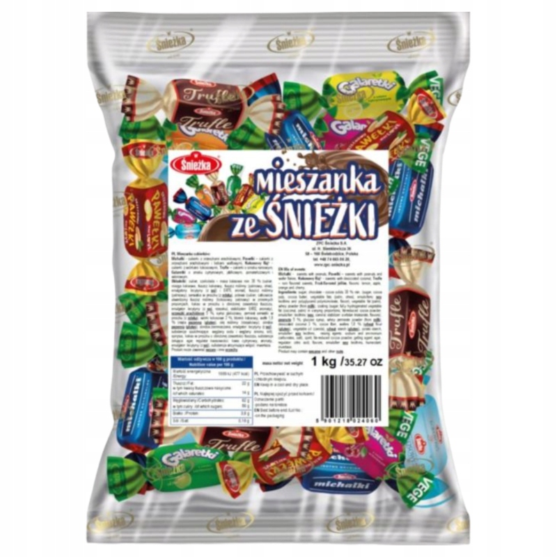 Levně 2xSněhová směs Sněhurky Různé Bonbóny Lahodná Svačinka Vysoká kvalita