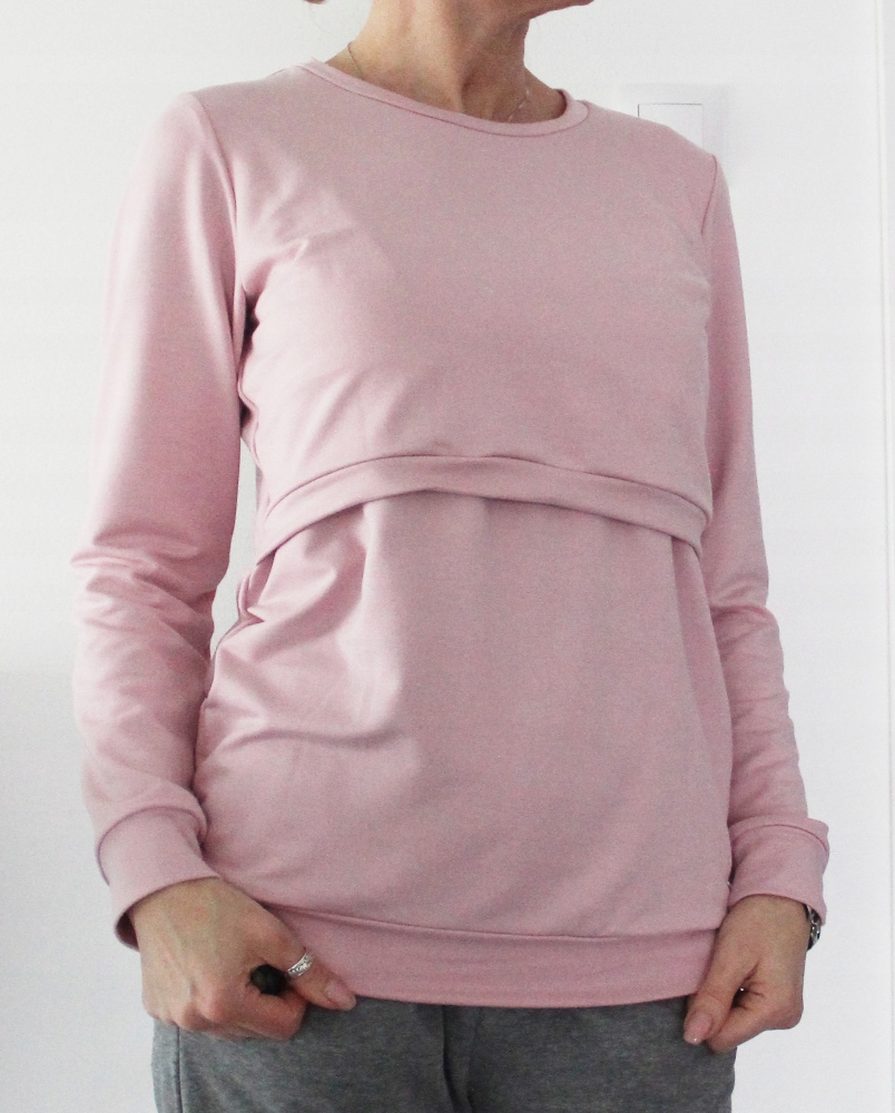 Novinka pohodlná Mikina Na Krmení polsko M