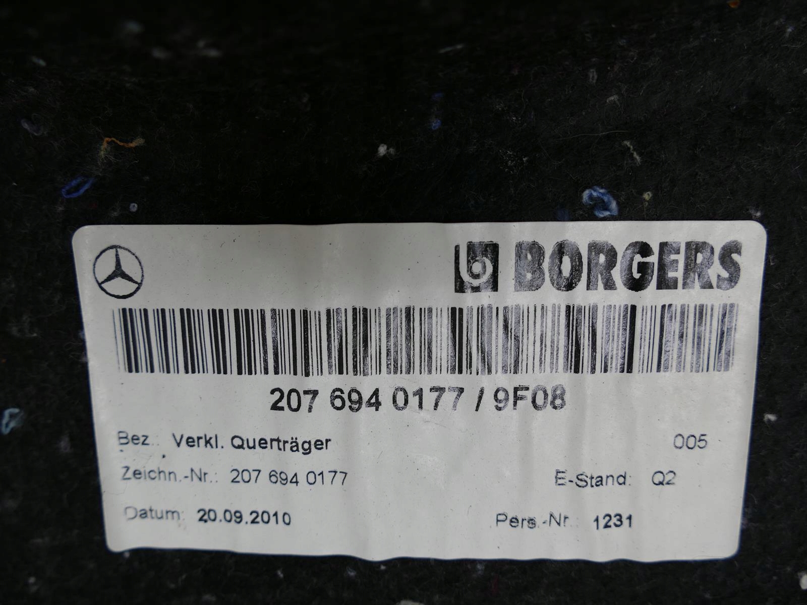 MERCEDES W207 A207 CABRIO mats boot