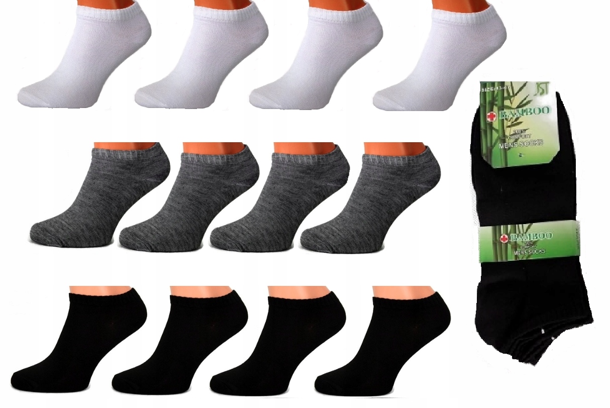 

12x Skarpetki Stopki Skarpety Bambusowe 39-42