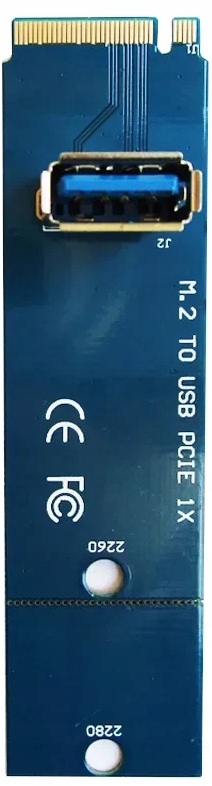 Adapter Przejściówka M.2 do USB PCIe 1X Riser EAN (GTIN) 6091625298259