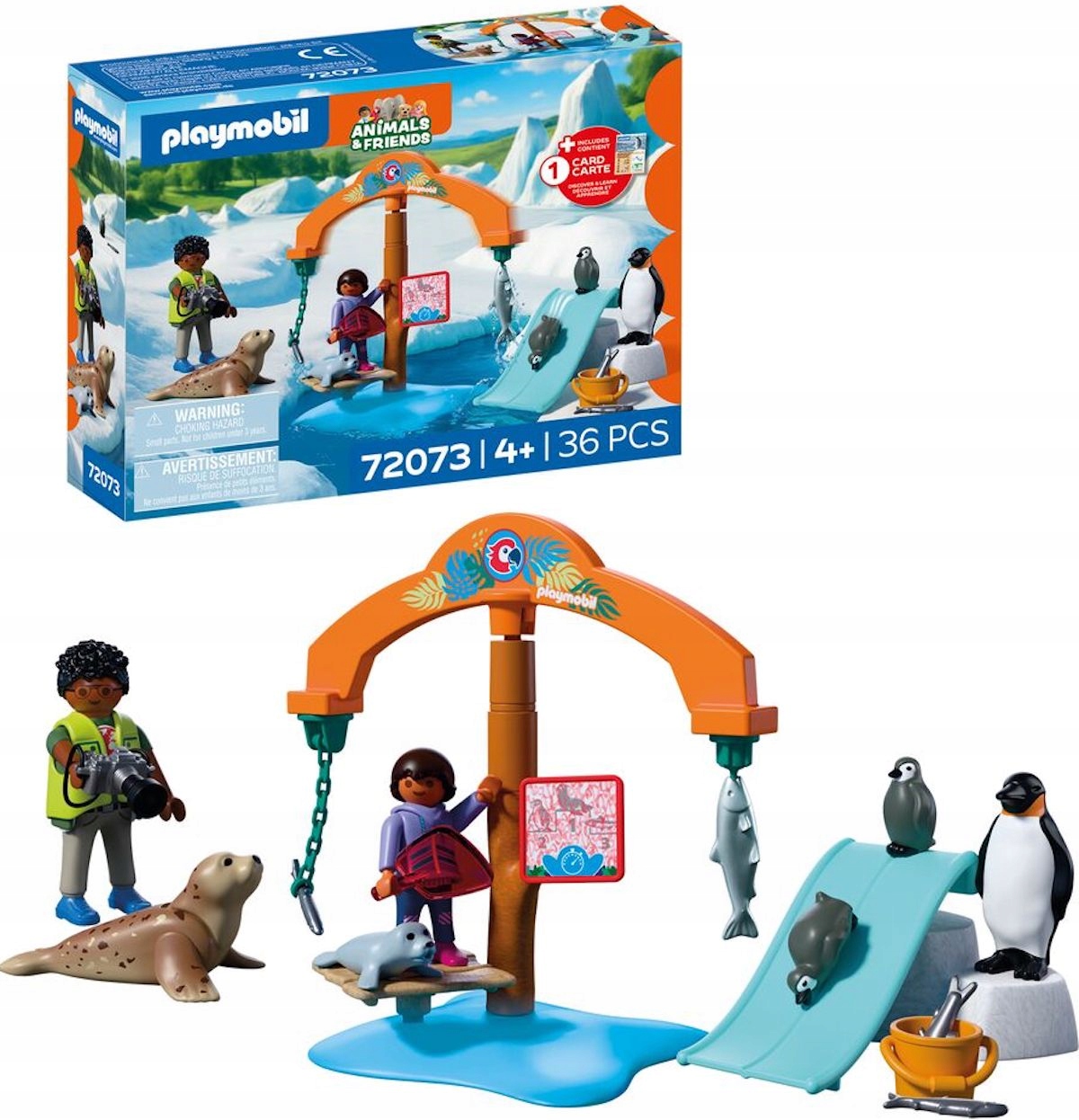 PLAYMOBIL 72073 Zoo Lodowa ekspedycja Animals&Friends