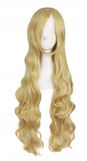 MapofBeauty Paruka s kudrnatými vlasy Cosplay Tmavě blond 80 cm