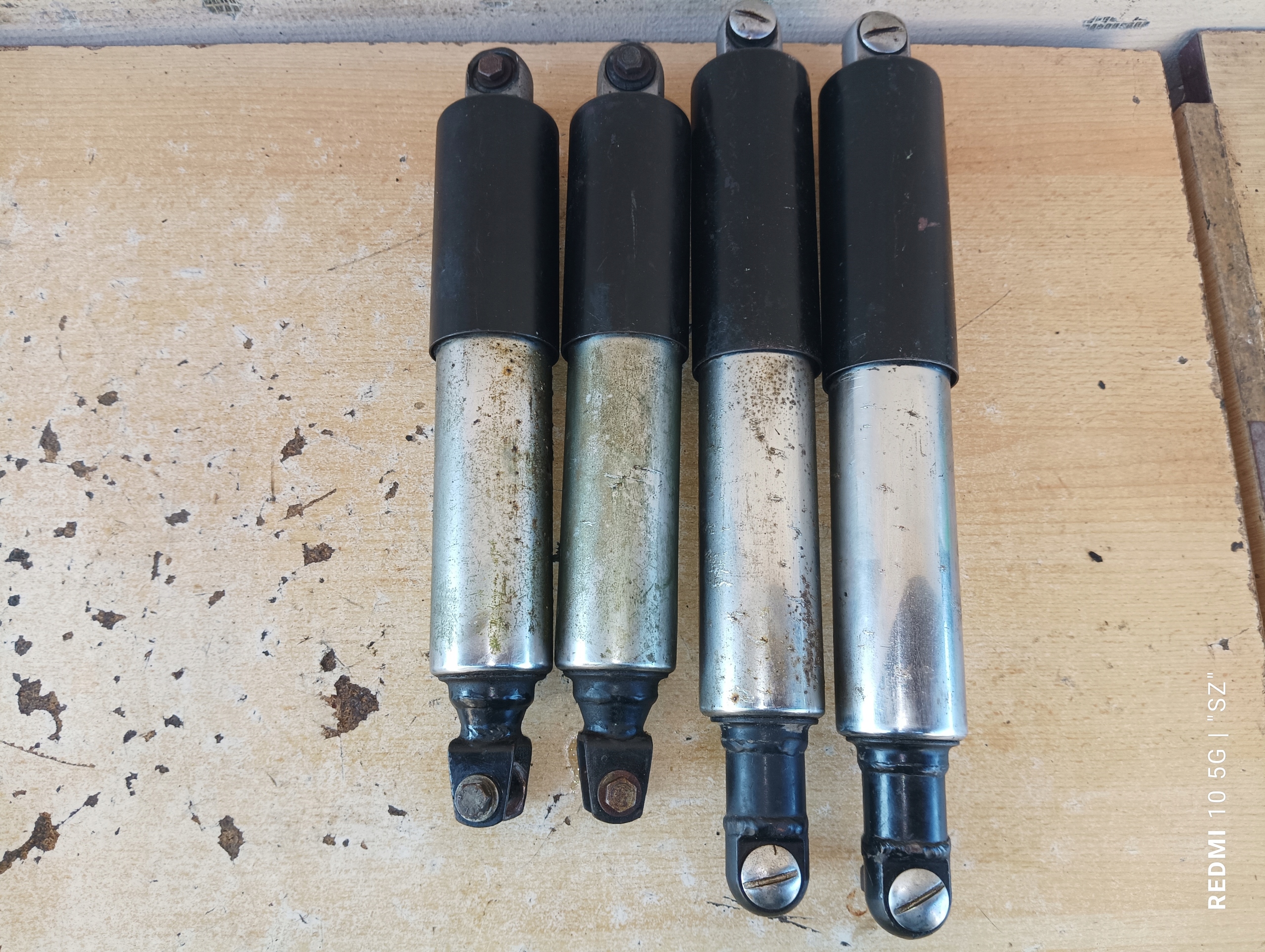 SHL M11 - AMORTYZATORY PRZÓD + TYŁ - ORYGINAŁY - 1967.