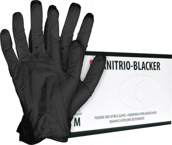 

Rękawiczki nitrylowe czarne Rnitrio-rblacker L