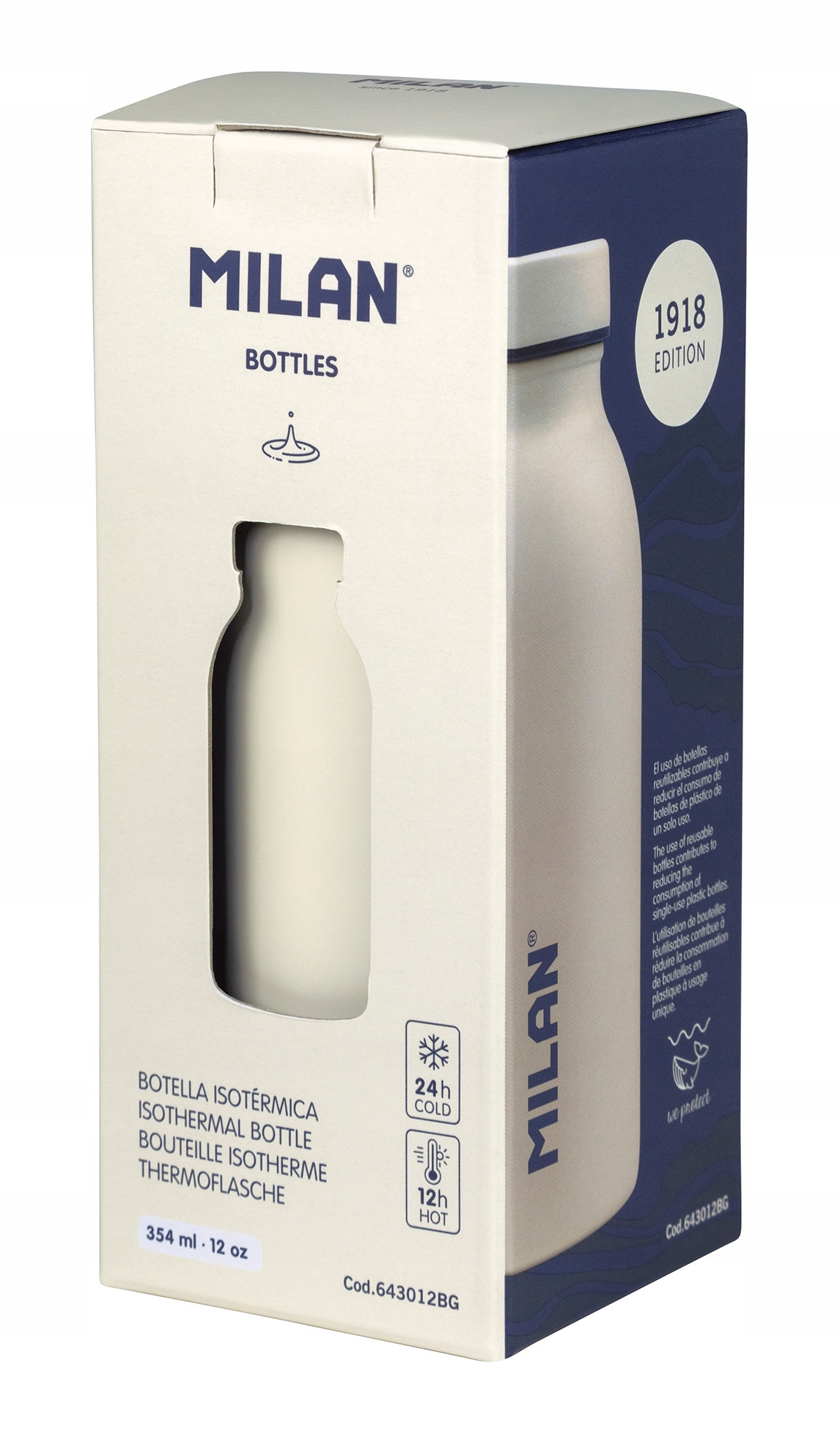 Termoláhev ocelová Malá 345 ml Milan Termoska bílá pro Dítě