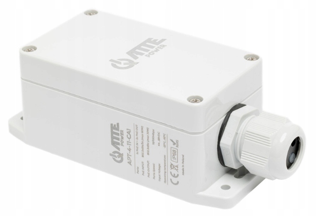 Switch Atte PoE 4 portowy 10/100Mbps, extender w obudowie zewnętrznej IP68